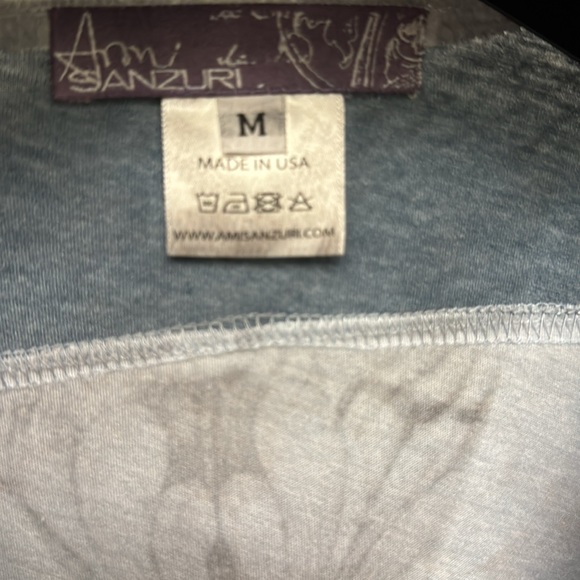 Rare Vintage 2k Ami Sanzuri cherubs crimped print long sleeve T-shirt M - Picture 2 of 6